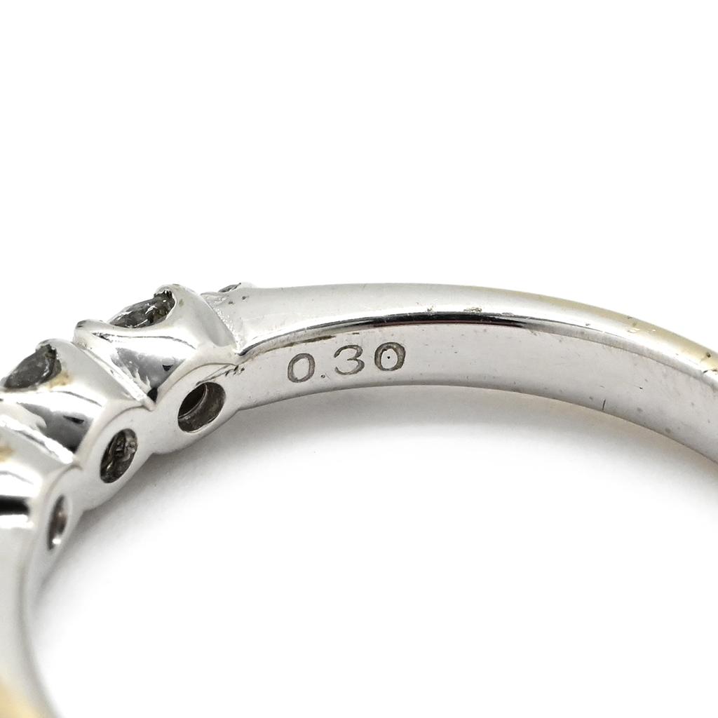 NON BRAND - Diamond 0.30ctRing ring K14WG/diamond #11(JP Size) Array
