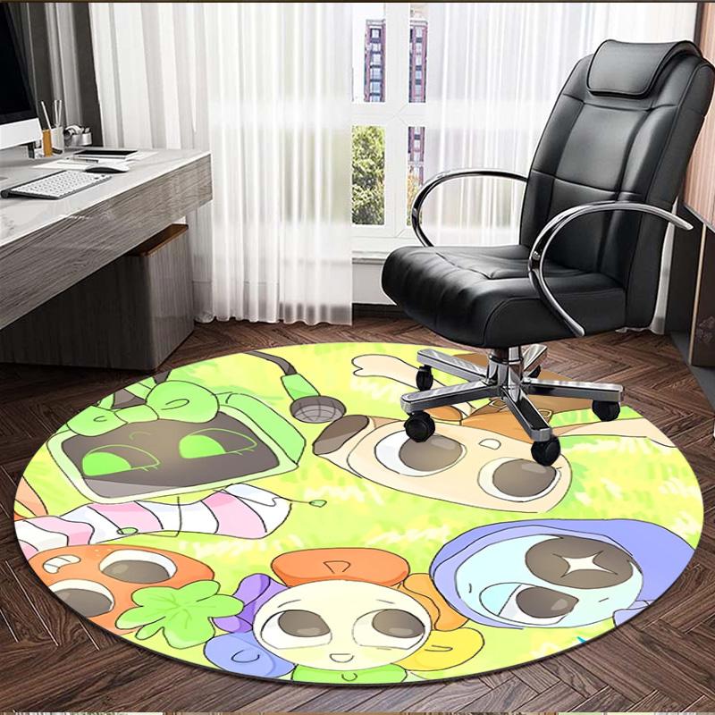 Dandy's World Print Round Rug, Washable Floor Carpet, For Entryway Dorm Laundry Room Office Study, Home Decor Birthday Christmas Gift