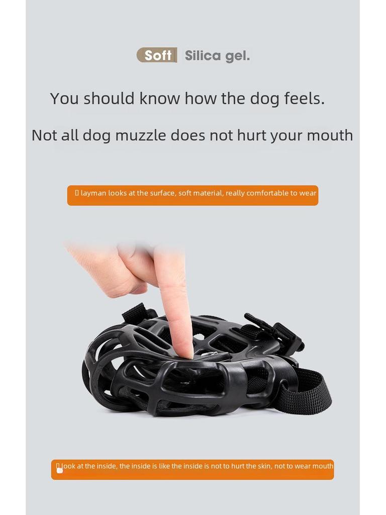 Dog Muzzle: Barking, Biting, and Eating Prevention for Medium To Large Dogs - Golden Retriever, Bark Stopper, Pet Mouth Cover