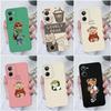 For OPPO Realme 5 6 8S 9 10 Pro+ Plus 9i 4G 5G Phone Case Cute Cartoon Pattern Square Liquid Silicone Soft TPU For Realme 2 6 7 Pro Funda Coque Bumper