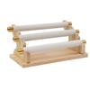 Necklace Bracelet Jewelry Organizer 3-Tier Ring Display Rack Wooden Ring Holder  Retail Display