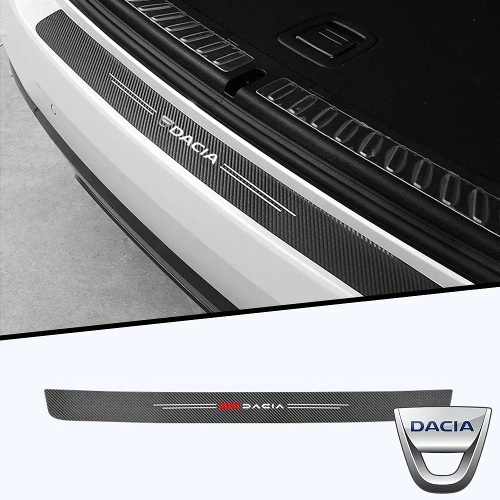 1Pc Car Rear Door Trunk Bumper Guard Protector Sticker for DACIA Spring Logan Duster Sandero Lodgy Bigster Stepway Dokker Jogger