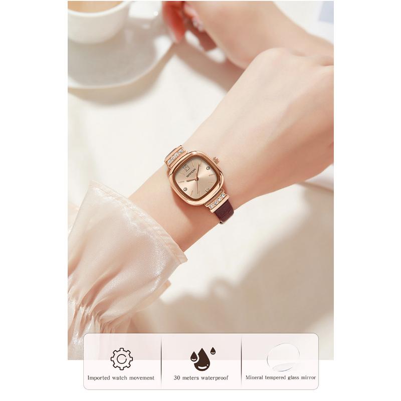 SANDA Новый 7052 Ремень Compact Ins Wind Fashion Trend Joker Женский;s Square Shi Ying Женский;часы