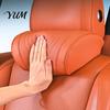 Neck Pain Relief Pillow Car Headrest for Support, Memory Foam with Support Adjustable Strap, Universal Ergonomic Lumbar Cushion Auto Truck SUV