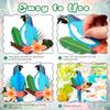 6 Pcs Tropical Birds Honeycombs, Parrot Honeycomb Decorations, Parrot Paper Cutouts Hanging Decorations for Summer, Jungle, Rainforest Party Supplies