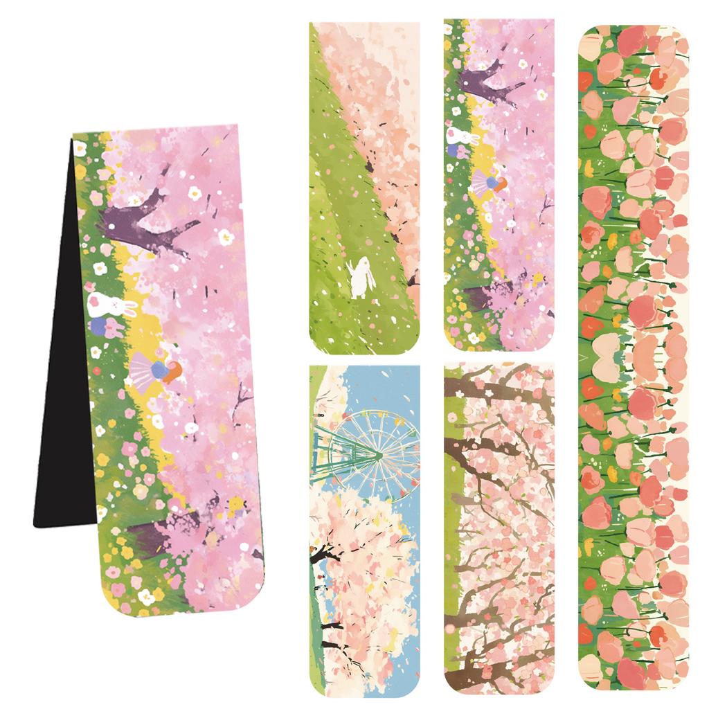 2/4/5 шт./набор Китайская ретро закладка Бамбук Лотос Журавль Пейзаж Закладка для подарка учителю Винтажная эстетическая магнитная закладка