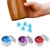 25Pcs 4-Sided Numbers Polyhedral Dices Acrylic Game Dices Clear Tabletop Game Dices Suitable for Role Playing Game