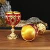 European Style Wine Glasses Embossed Chalice Decorative Goblet  Gift