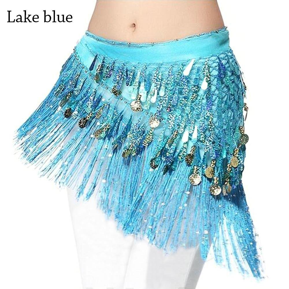 For Thailand/India/Arab Show Costumes Tassels Belly Dance Belt Hip Scarf Waist Chain Dancer Skirt