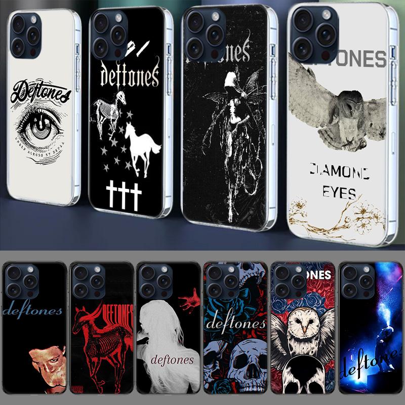 Чехол для телефона Deftones Clear для iPhone 17 Air 16 Pro Max 15 Pro 14 Plus 17E 16E 11 13 12 Mini Чехлы Fundas Cell TPU C