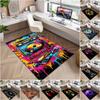 1Pc Musical Elements Printed Circular Carpet, Home Door Mat, Outdoor Travel Protection Carpet A5