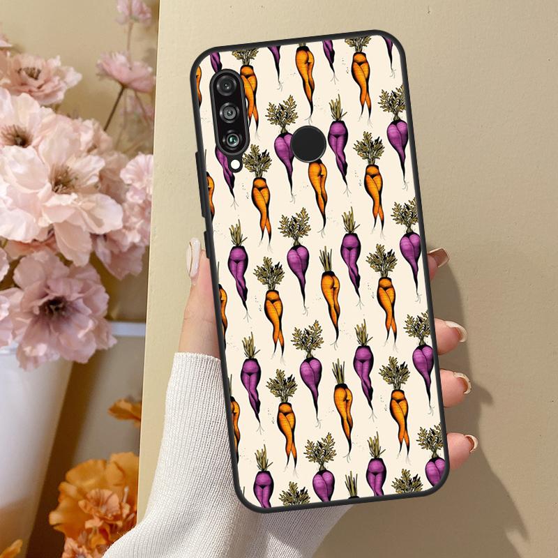Сексуальные грибы морковь фрукты чехол для Huawei P30 Lite P40 P20 P50 Pro Nova 5T P Smart 2019 чехол для Honor 50 10i 8X