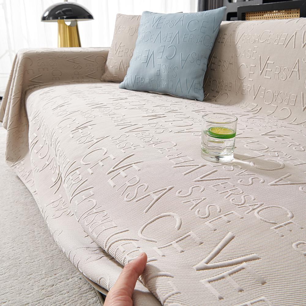 Прохладное ощущение, летнее цельное диванное полотенце из искусственной кожи, простой современный чехол для дивана, устойчивый к царапинам, можно стирать в машине