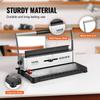 Coil Spiral Binding Machine, Manual Book Maker 34-Holes Binding 120 Sheets, Punch Binder with Adjustable Side Margin, for Letter Size, A4, A5