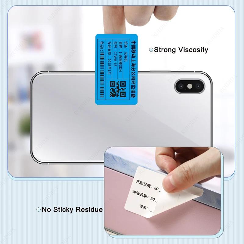 Niimbot M2/M3/B32/Z401 Color Label Printing Paper Thermal Transfer Fixed Asset Barcode Self-adhesive Circular Stickers