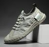 Мужская обувь, новый тренд, ледяной шелк, повседневная обувь из ленивой ткани, осенне-весенняя дышащая обувь на плоской подошве, парусиновые модные кроссовки H463