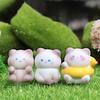 Миниатюрная фигурка кошки из смолы, микро-статуэтка мультяшной кошки, крошечные животные, поделки для DIY, моховый пейзаж, кукольный домик, декор для сада, топпер для торта на день рождения