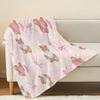 Year-Round Thick Flannel Blanket: Cute Bear Design, Soft Cozy Throw for Single Guest Room, Halloween & Christmas Essential