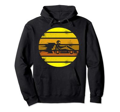 Толстовка с капюшоном для гонщика Go Kart Retro Kart Lover