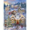 DIY Diamond Painting Christmas Embroidery House Snow Rhinestone Pictures Wall Decor Art 30x40cm/12x16inch