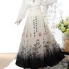 Chinese Ming Dynasty Style Hanfu Horse-face  Skirt Daily Commuting Women's Suit