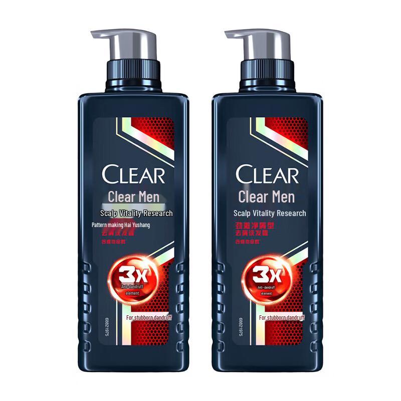 CLEAR Men's Anti-Dandruff Shampoo - Deep Cleanse 480g x 2