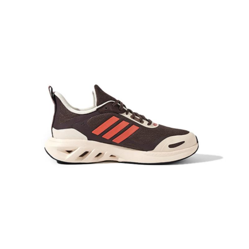 adidas Кроссовки для бега унисекс, легкие, низкие, с амортизацией на весь день, коричневые, JS3430