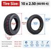 Black Electric Scooter Tyre 10 X 2.50 (60/85-6) Pneumatic Wheel Tire  Electric Scooters