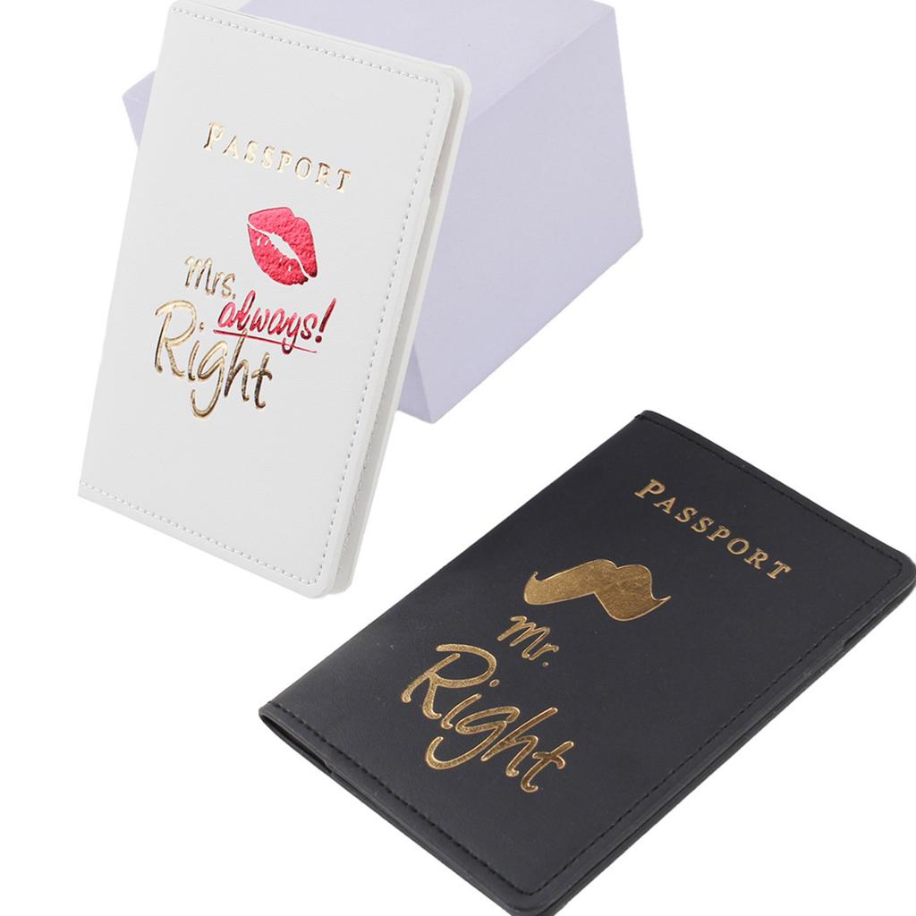 Мистер. Миссис. Держатель для паспорта Подарки для девичника Кожаные обложки для паспорта Свадьба Медовый месяц Предметы первой необходимости для путешествий для жениха и невесты
