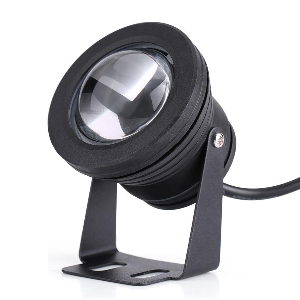 Marine Boat Yacht 10W 12V RGB LED Spot Light Rainproof Lamp with Remote Control Black