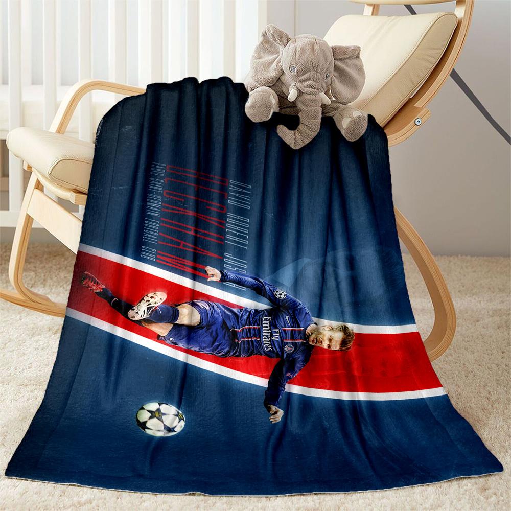 Man Black White Blanket Comfortable Suitable for Office Chair Livingroom Picnics All-Season Use Digital Print Gifts For Family Or Friends