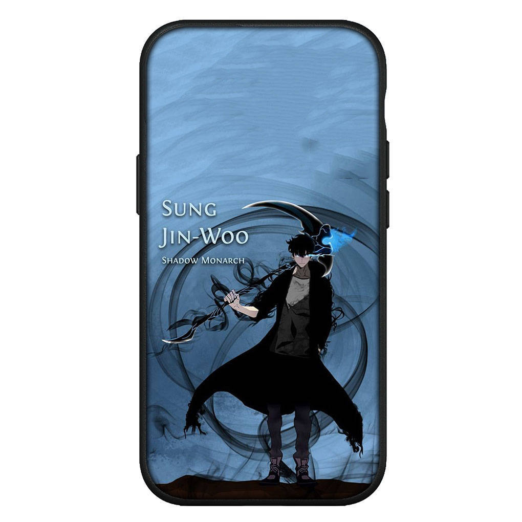 Для iPhone 16 15 Xiaomi Redmi Note 13 12 11 Pro Max X 9 14 Plus XR Samsung Galaxy A15 S24 S23 Huawei OPPO Sung Jinwoo Solo Leveling аниме-чехол для телефона