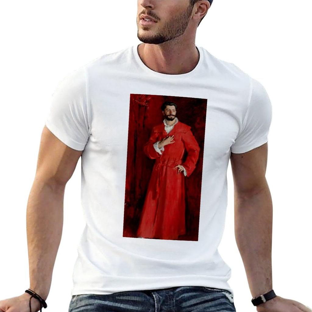 John Singer Sargent Dr Pozzi at Home TShirt All Weather Casual Short Sleeve