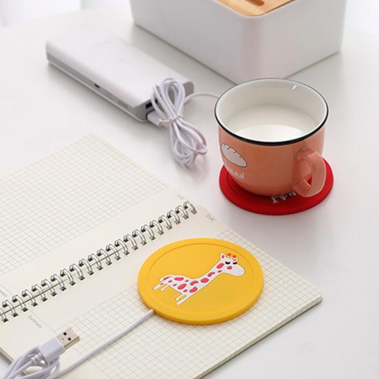 Mug Warmer Mat Toughness Silicone USB Eco-friendly High Coffee Mug Warmer Decorative Pad