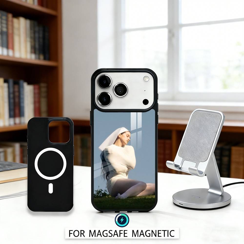 R-Rosalia Испанская певица Чехол для телефона для iPhone17,16,15,14,13,12,Pro,Max, Магнитный для Magsafe Беспроводная зарядка