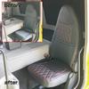 Jet Inoue COMBI Passenger Seat Cover for Super Black with Red 595375 '17 Great, Thread,