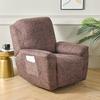 Printed Elastic Recliner Sofa Cover Soft Stretch Single Sofa Covers For Living Room Pets Kid Split Functional Lounger Chair Case