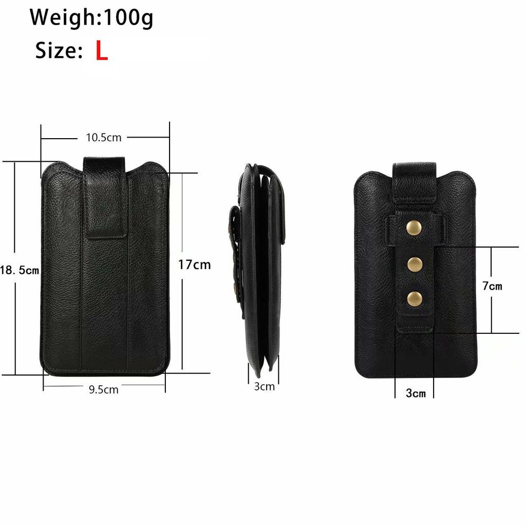Двойной кожаный чехол для двух мобильных телефонов, сумка с зажимом для ремня, чехол-кобура для iPhone 16, 15, 13, 12 Pro, Samsung S24, S23, S22, Redmi, Oppo, мужской держатель для поясной сумки