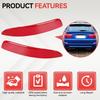 For BMW E70 X5 2007-2013 2x Red Rear Bumper Reflector Light Left Right Brake Tail Lamp Replacement Parts 63217158949 63217158950