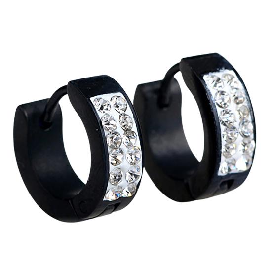 1 пара серег-пуссетов Стильный панк-стиль Титановая сталь Крошечный круглый Маленький пуссет для вечеринки