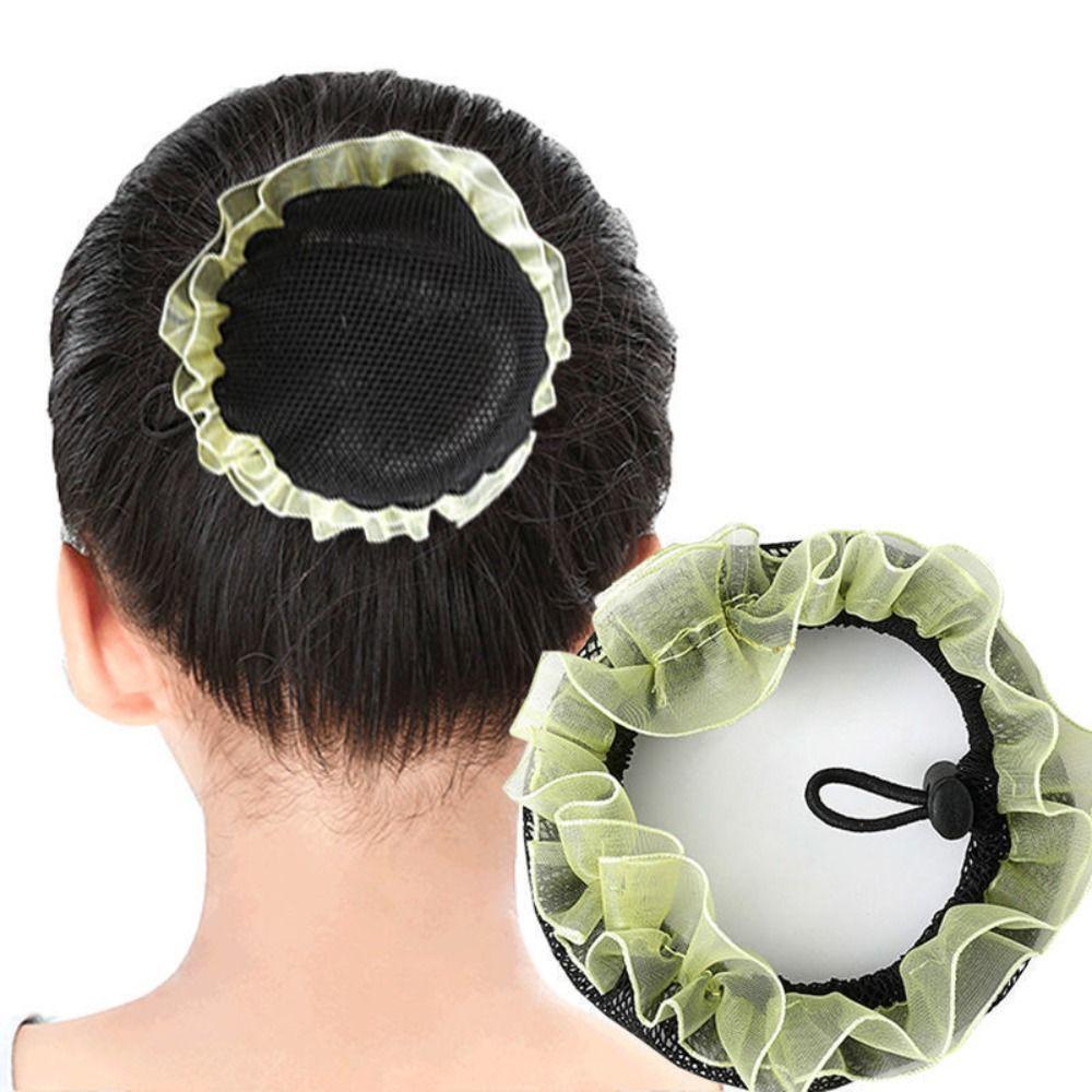 Adjustable Elastic Hair Net Lace Head Bands Girl Bun Cover Snood Accessories Ballet Hair Net Women