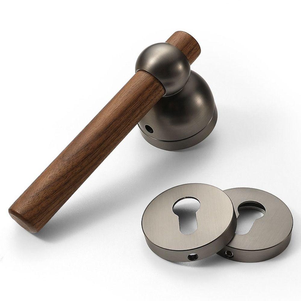 Магнитный дверной замок Под дерево Замки безопасности Простой дизайн Магнитный замок Для спальни