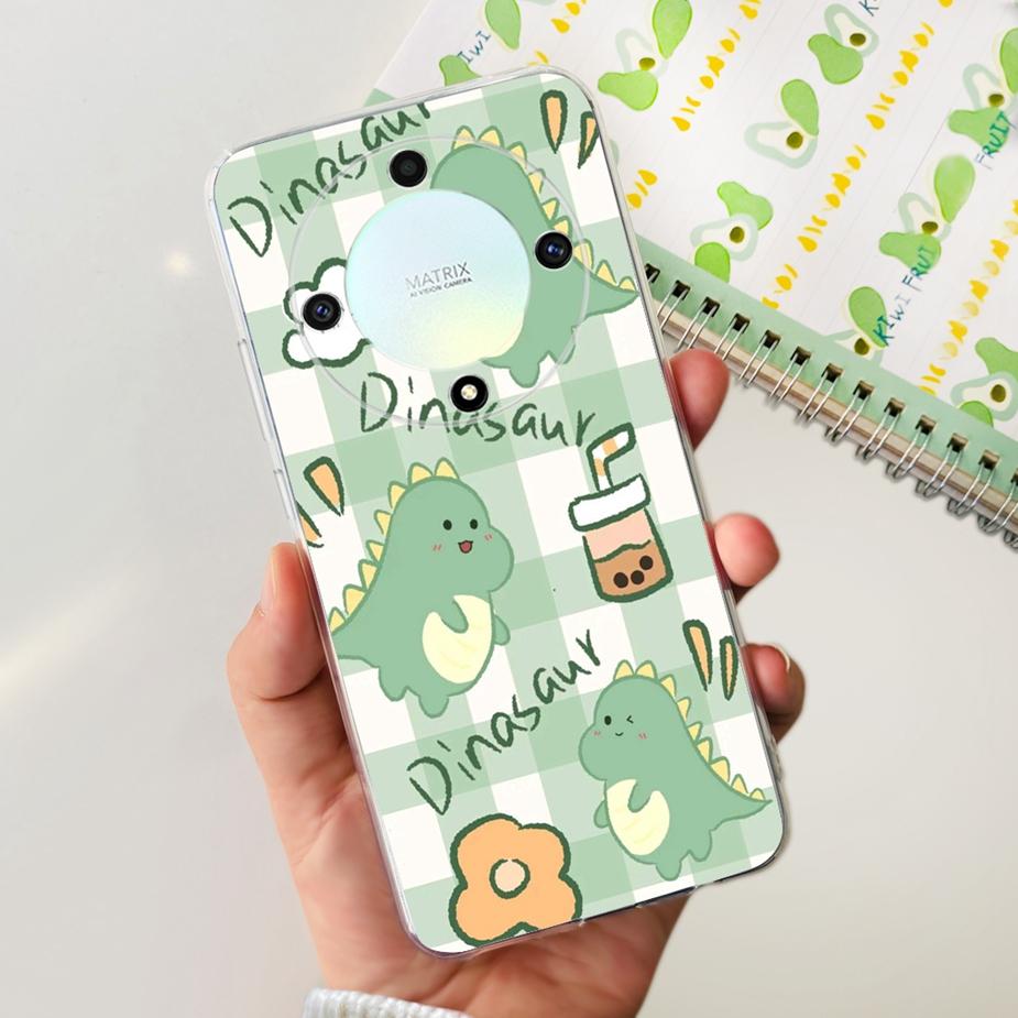 For Honor Magic 6 Lite Case Stylish Painted Back Cover Soft Silicone Phone Case For Honor X9b HonorX9b Magic6 Lite Fundas Bumper