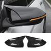 For Hyundai Elantra   Car Rearview Side Mirror Cover Wing Cap Exterior Sticker Door Rear View Case Trim Carbon Fiber