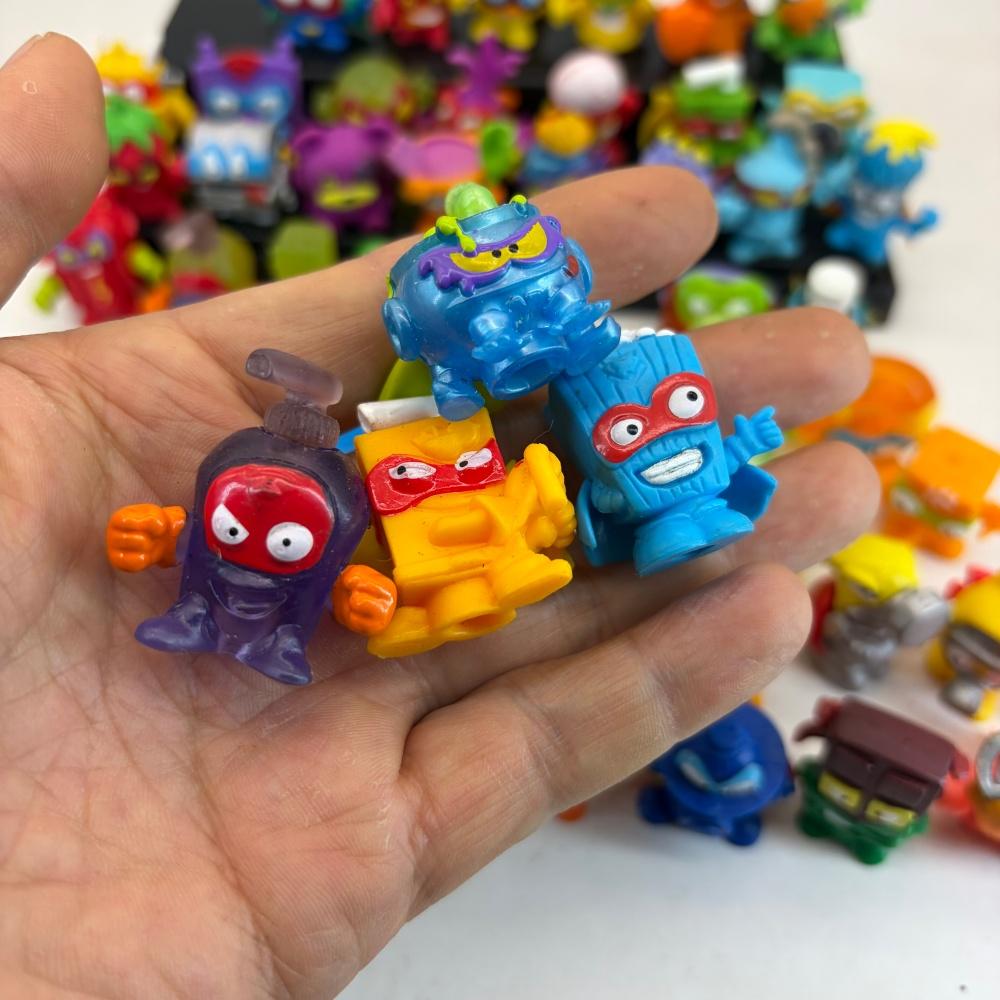 5-15 шт. Оригинальные фигурки Superzings 3 см Superthins Сбор мусора Игрушки для детей Подарок Без повторов