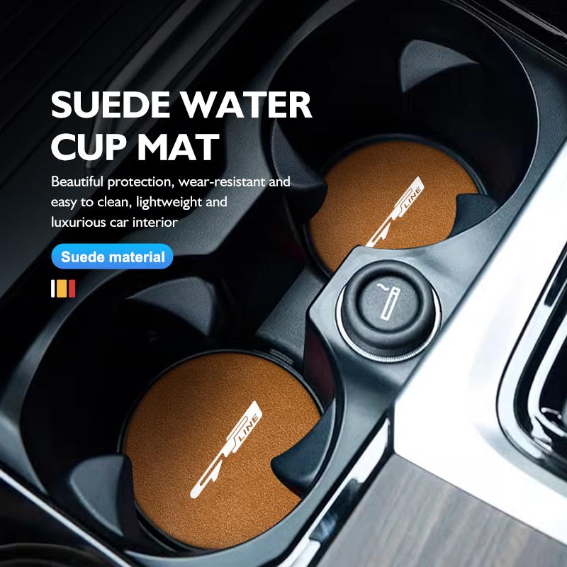 Car Anti Slip Mat Coaster Water Cup Slot Decorate Accessories For KIA gt gtline Xline ceed Forte RIO STINGER Seltos K3 K4