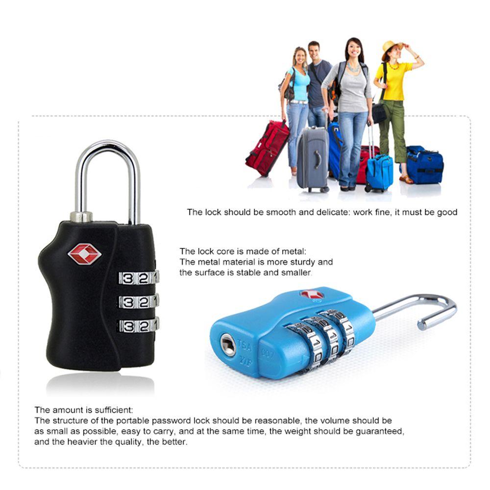 Luggage Lock Safely Code Lock Combination Lock 3 Dial Digit Combination Lock TSA Customs Lock