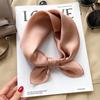 Silk mulberry silk solid color small square scarf silk scarf women's versatile spring and autumn foreign style fashion scarf with suit shirt