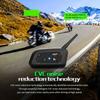 1500m Motorcycle Intercom Waterproof System - 6 Riders Long Range Communication with Extended Battery Life