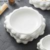 Каменная текстура Керамическая обеденная тарелка Ресторанная двойная изолированная тарелка Десертная тарелка Тарелки для суши Посуда для молекулярной кухни